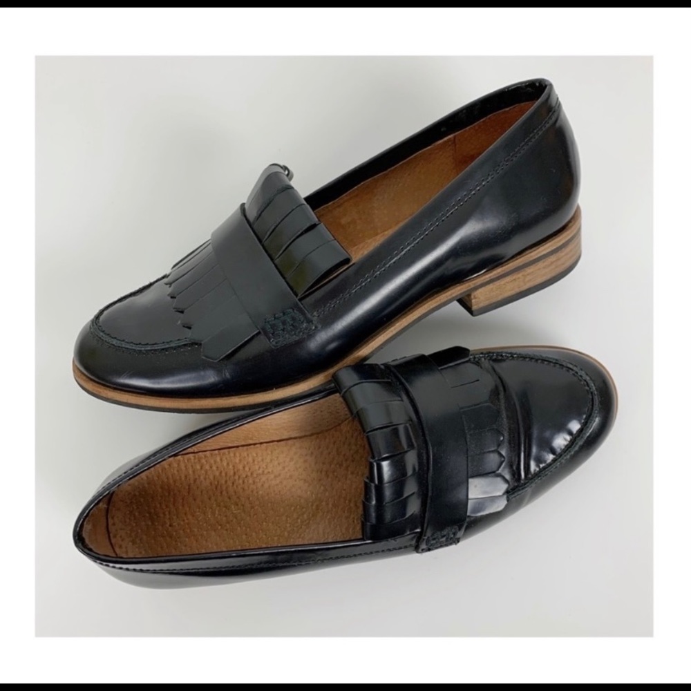 Black Leather Loafers
